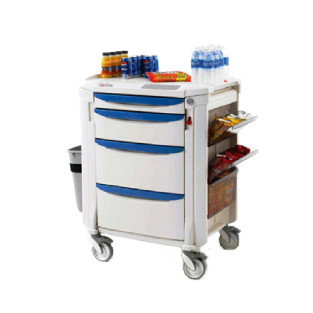 Metro FLMB2 33 Inch Mini Bar Restocking Cart with 1 3 Inch Drawer 1 6 Inch Drawer 2 9 Inch Drawers
