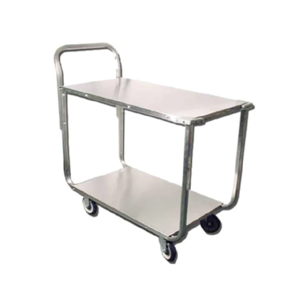 Omcan 13118 19 Inch Stainless Steel Utility Cart 700 Lb Capacity with 2 Shelves Omcan 13118 19 Inch Stainless Steel Utility Cart 700 Lb Capacity with 2 Shelves