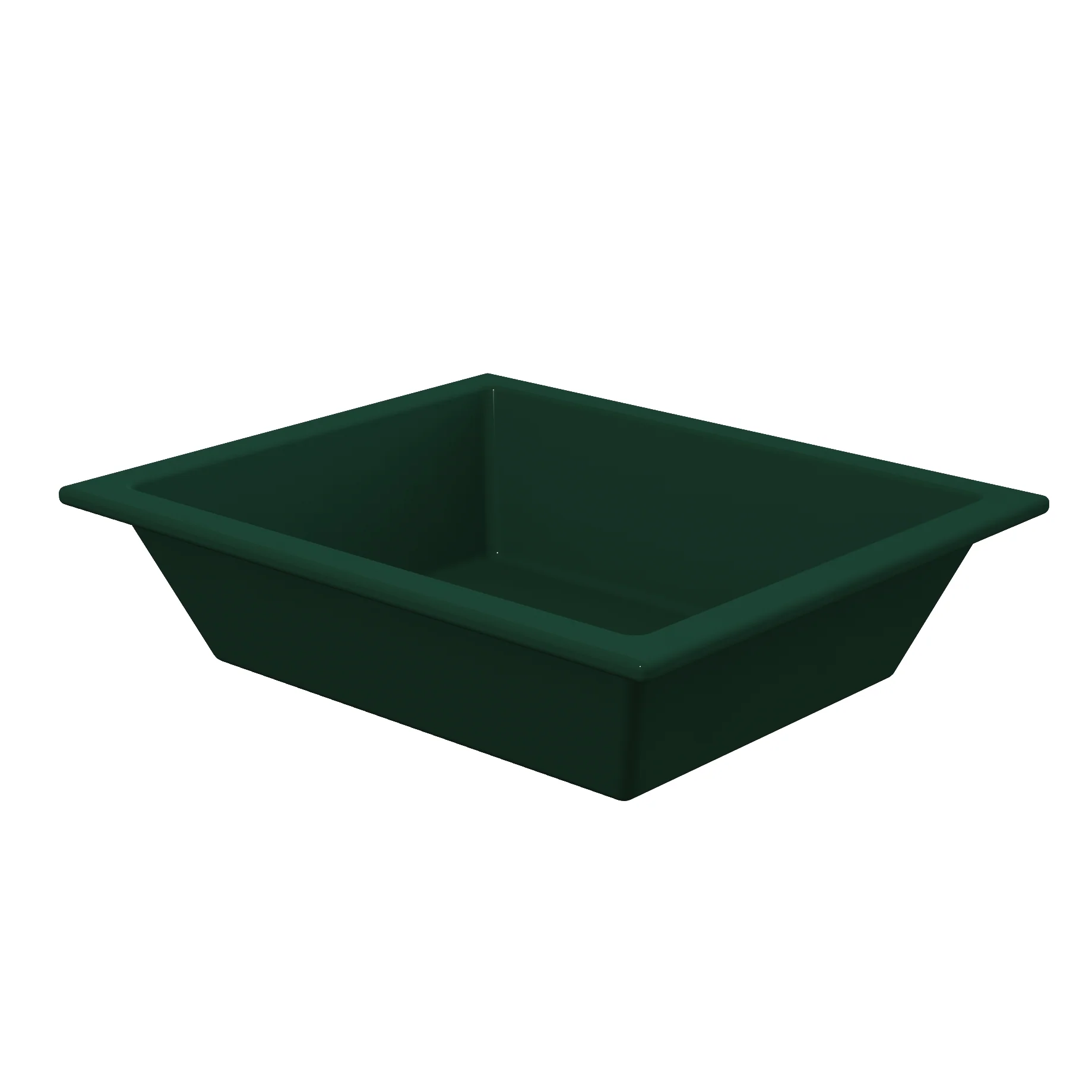 Tablecraft CW1799HGN 3-1/2 Qt Cast Aluminum Food Pan with Duracoat Hunter Green