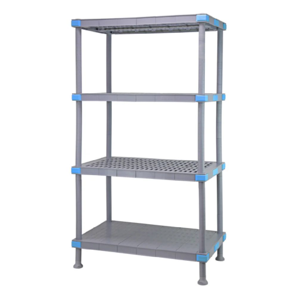 Quantum QP212486V3S1 24 Inch Shelving Unit All Polymer Gray Rust Proof 2000 lbs Load Capacity