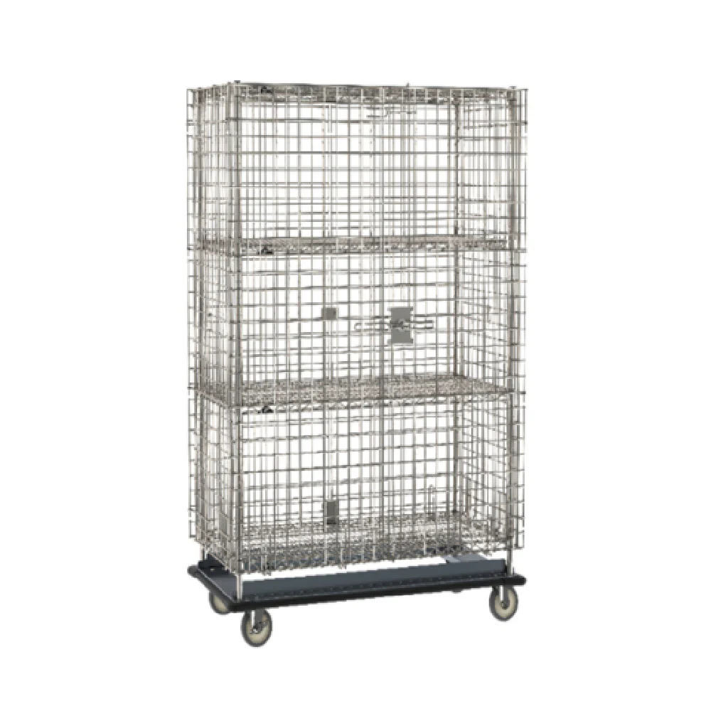 Metro SEC55S-HD-2SE Super Erecta® Security Unit Mobile Stainless Steel Finish