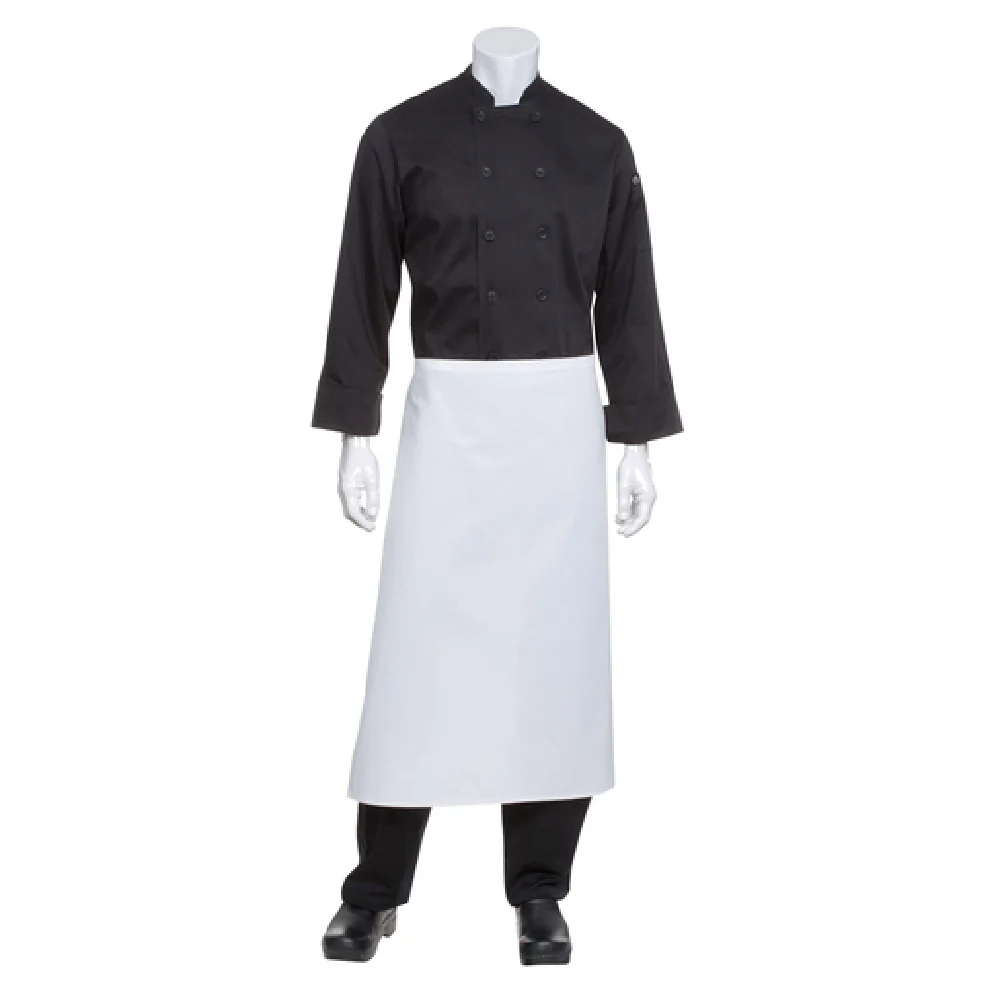 Chef Works B3 -WHT-0 27-1/2 Inch Width Waist Apron No Pockets White Chef Works B3 -WHT-0 27-1/2 Inch Width Waist Apron No Pockets White