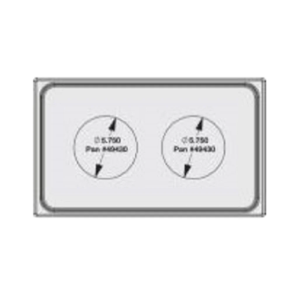 Vollrath 8242214 21-1/8 Inch Stainless Steel Adapter Plate for Miramar Cookware
