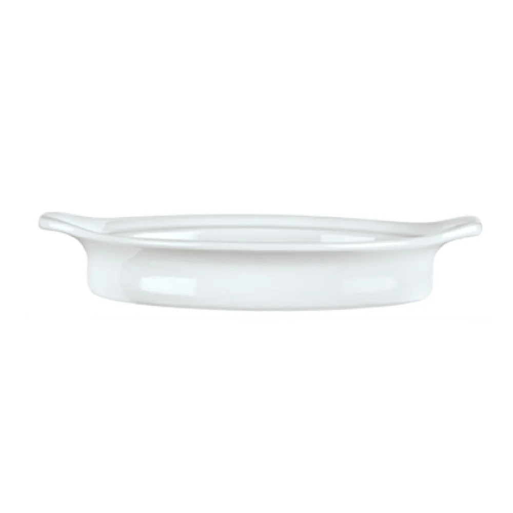 Libbey 911194805 11 Oz Rarebit Dish Oval Porcelain Aluma White 24 Packs
