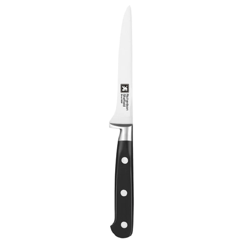 Arc Cardinal FN188 5 Inch Blade 5 Inch Handle Boning Knife Black ABS Stainless Steel Bolster