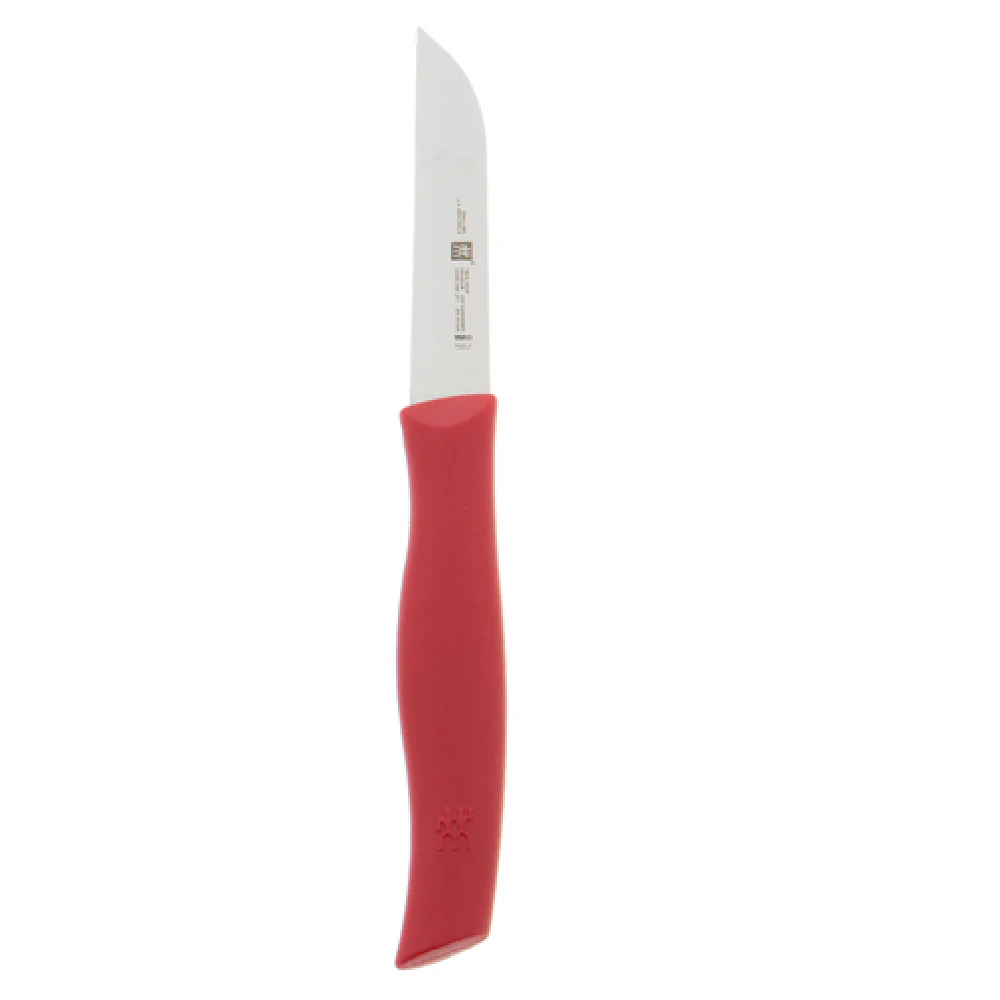 Zwilling 38095-081 3 Inch Vegetable Knife FRIODUR Hardened Stainless Steel Red Handle