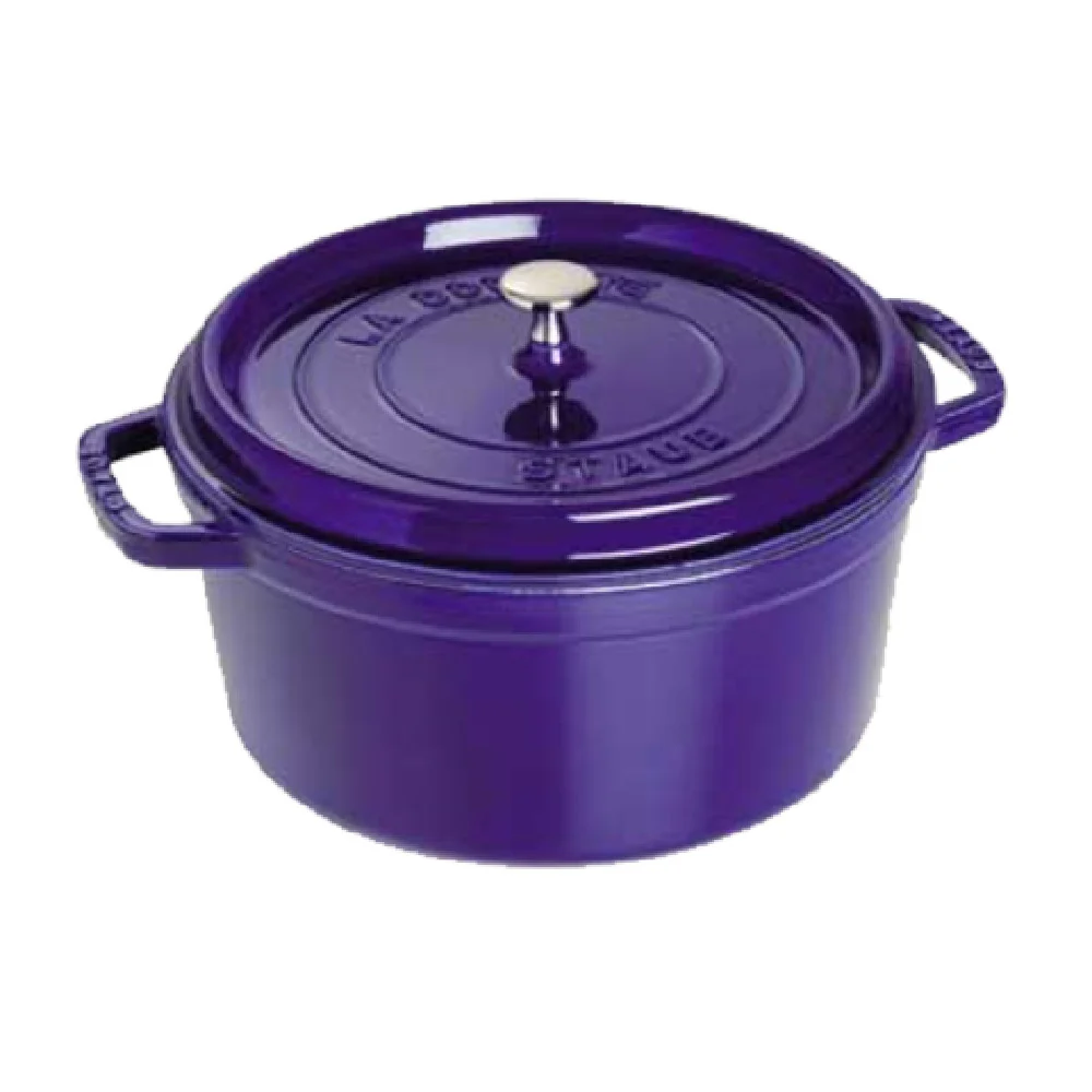 Zwilling 1102691 5.5 Qt Round Cocotte with Cover Dishwasher Safe Blue Cast Iron