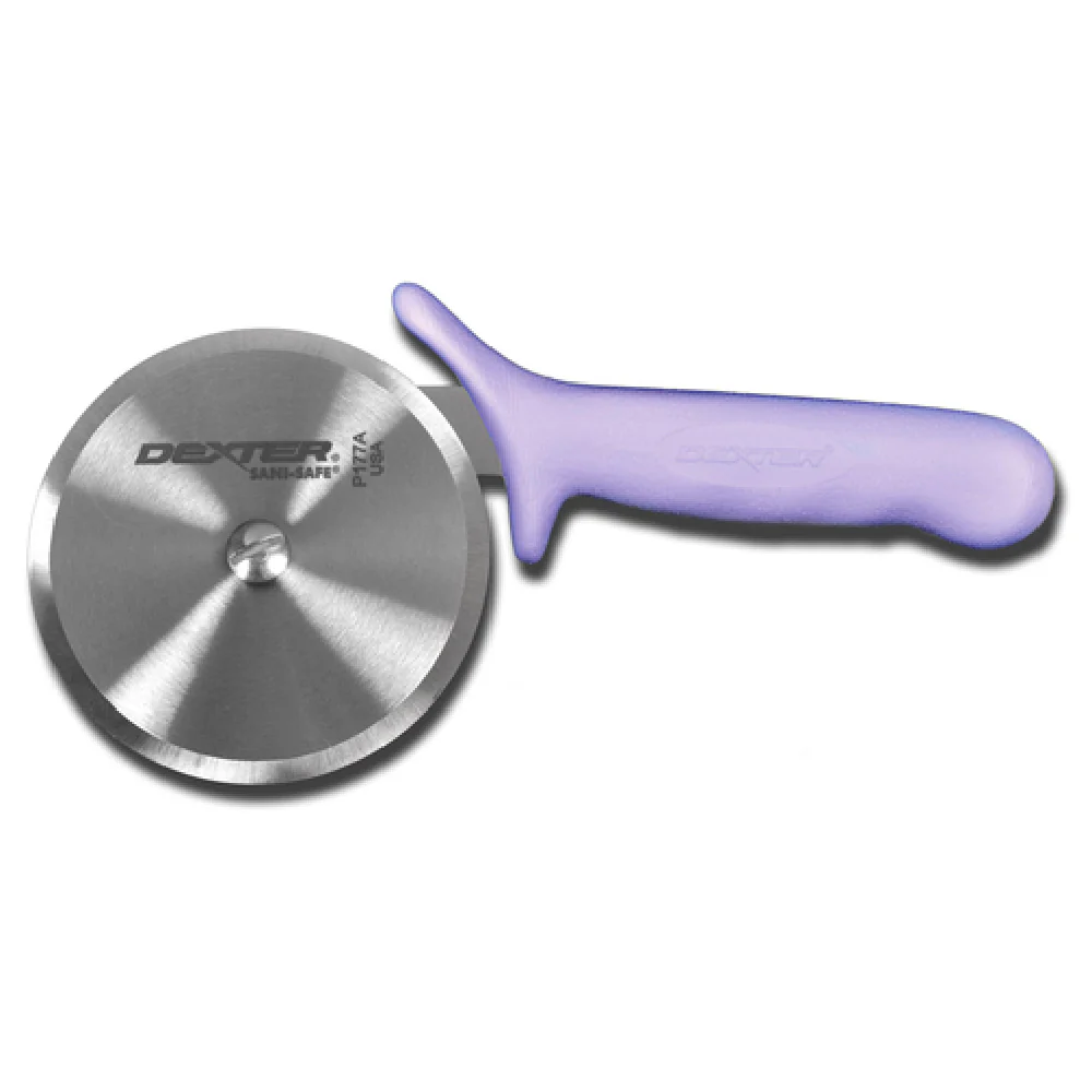 Dexter Russell P177AP-PCP 4 Inch Stain-free Pizza Cutter High-carbon Steel Textured Polypropylene Handle Purple Dexter Russell P177AP-PCP 4 Inch Stain-free Pizza Cutter High-carbon Steel Textured Polypropylene Handle Purple