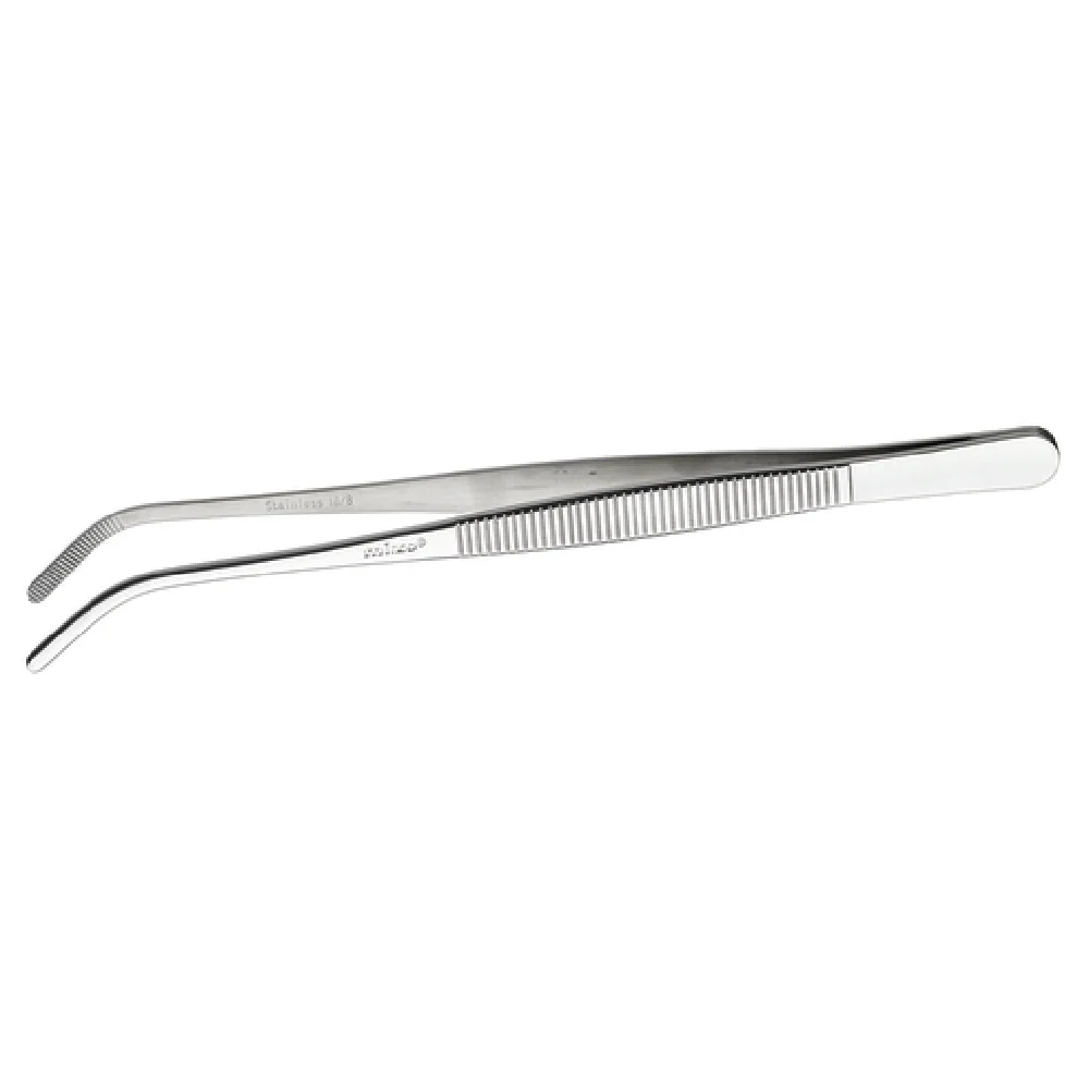 Winco TTG-8C 8 Inch Curved Tweezer Tongs Stainless Steel Dishwasher Safe Winco TTG-8C 8 Inch Curved Tweezer Tongs Stainless Steel Dishwasher Safe