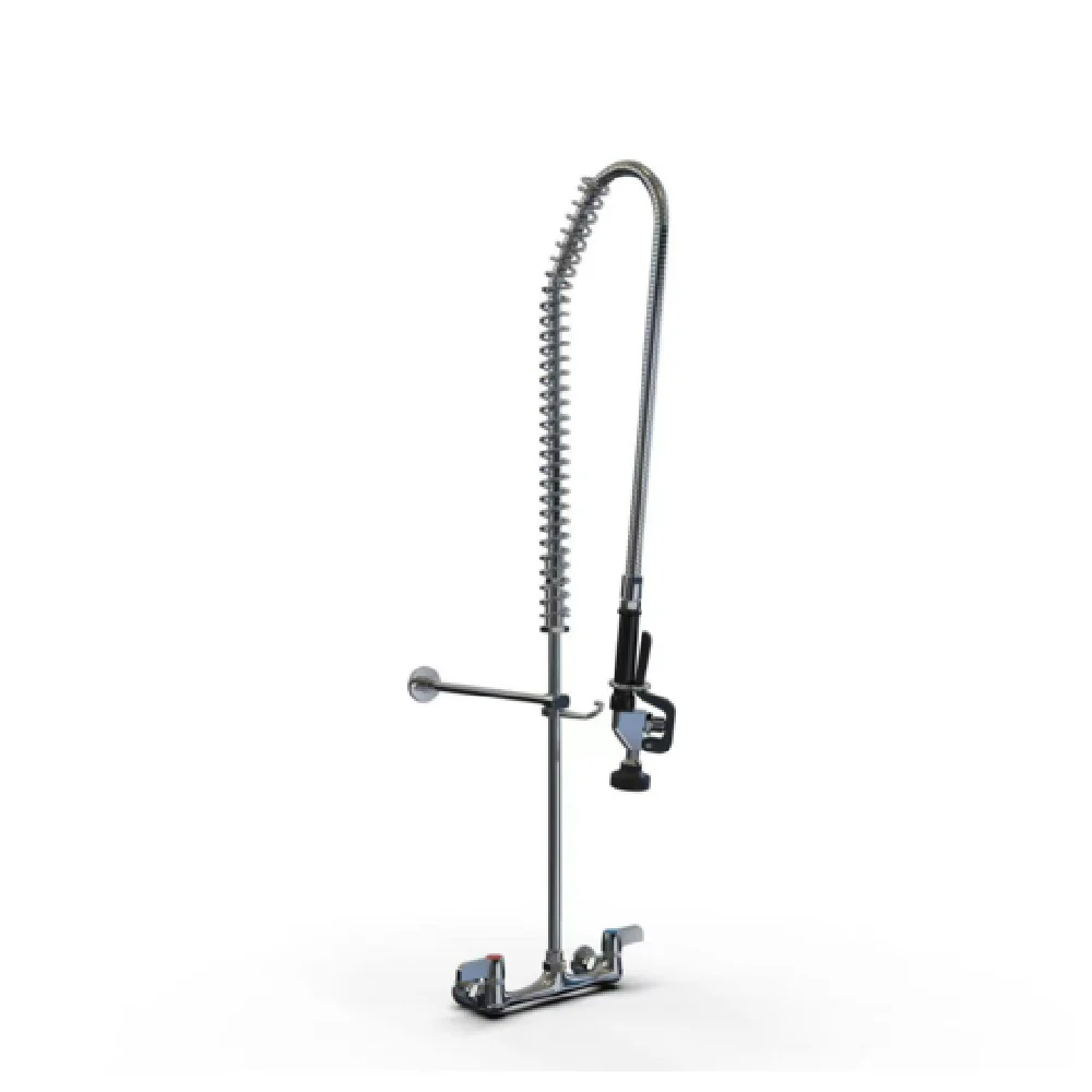 NBR Equipment P3W8-PU 25 Inch Wall Mount Faucet with Double Joint Spout