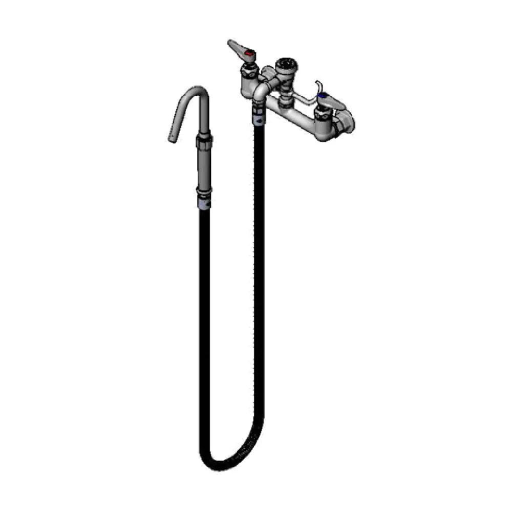 T&S Brass B-0611 Pot & Kettle Filler Faucet Wall Mount Mixing Valve With 8