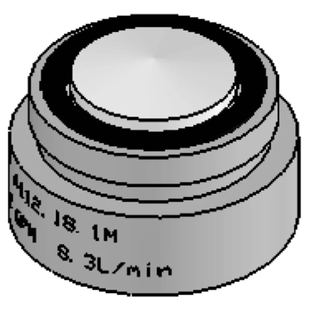 T&S Brass B-0199-26 Laminar Flow Outlet 13/16-27 Male Stainless Steel with precise threading