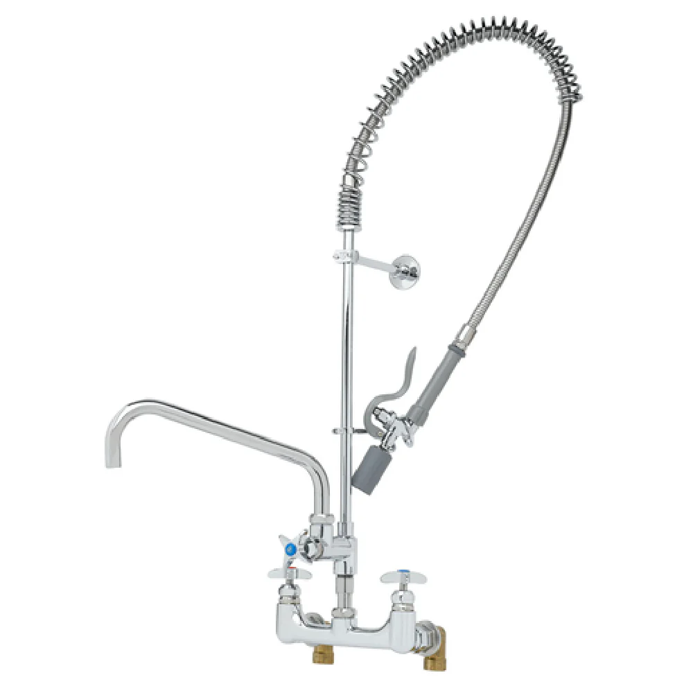 T&S Brass B-0287-427-BC Stainless Steel Pre-Rinse Unit Wall Mount 8 Inch Centers with Add-On Nozzle T&S Brass B-0287-427-BC Stainless Steel Pre-Rinse Unit Wall Mount 8 Inch Centers with Add-On Nozzle