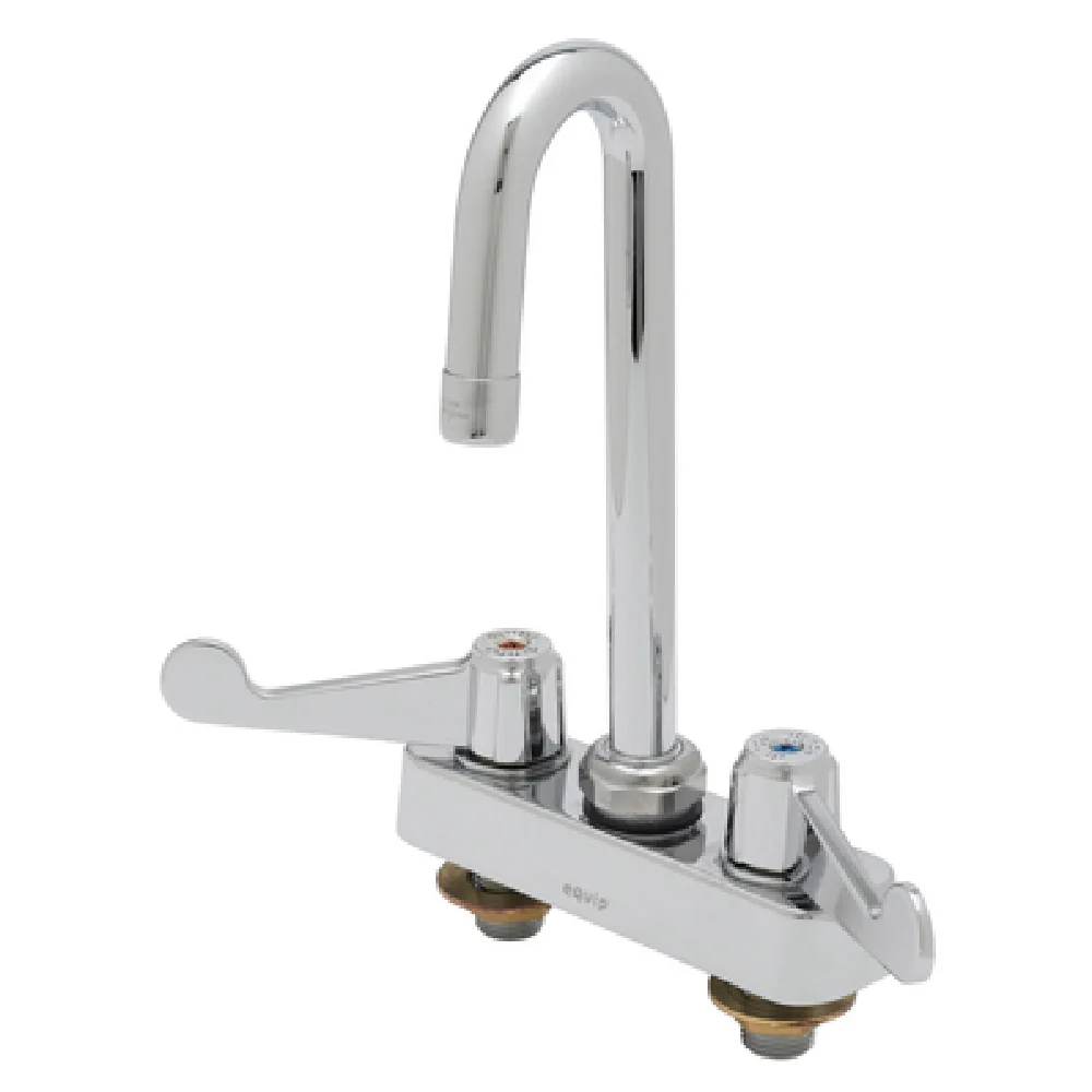 T&S Brass 5F-4CWX03A 4 Inch Deck Mount Faucet Swivel Gooseneck Ceramic Valve T&S Brass 5F-4CWX03A 4 Inch Deck Mount Faucet Swivel Gooseneck Ceramic Valve