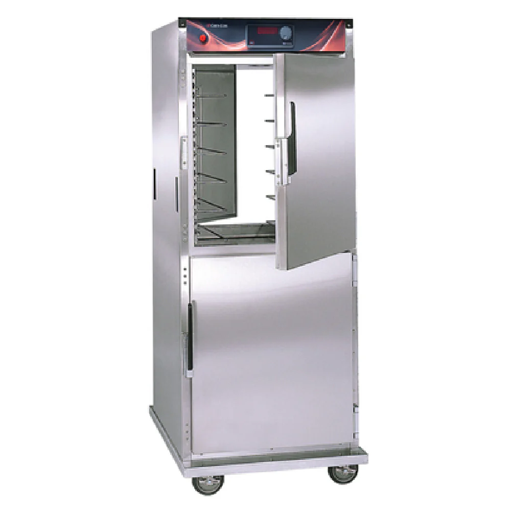 Cres Cor H137PSUA12D 29 Inch Mobile Heated Cabinet Pass-thru Insulated Stainless Steel