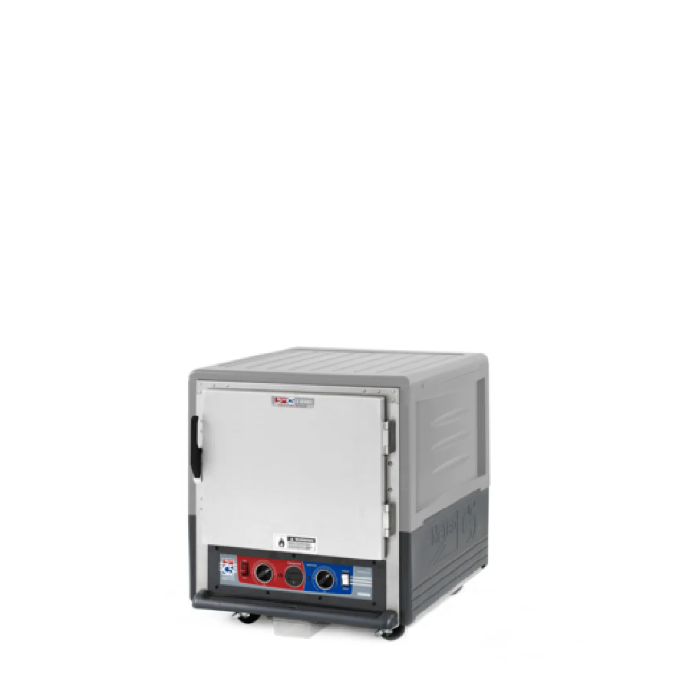 Metro C533-CLFS-L-GY 28 Inch Lower Wattage Heated Holding Proofing Cabinet Mobile with Gray Insulation Armour