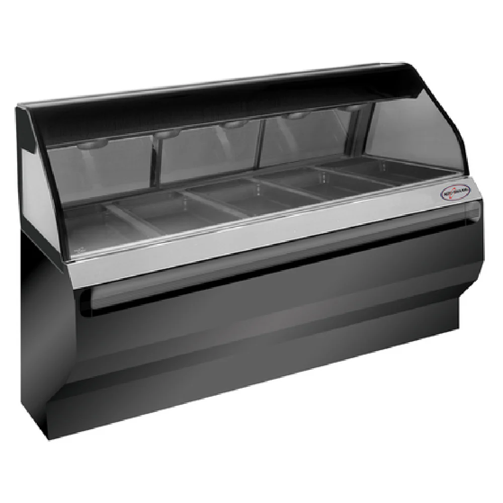 Alto-Shaam ED2SYS-72/P-SS_208-240/60/1 72 Inch Halo Heat Heated Display Case with European Style Base