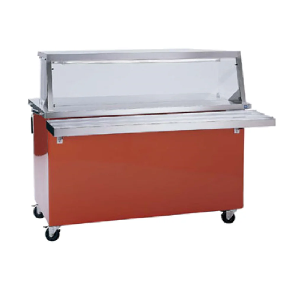 Delfield KC-50-NU 50 Inch Solid Top Serving Counter 14 Gauge Stainless Steel with Fiberglass Base