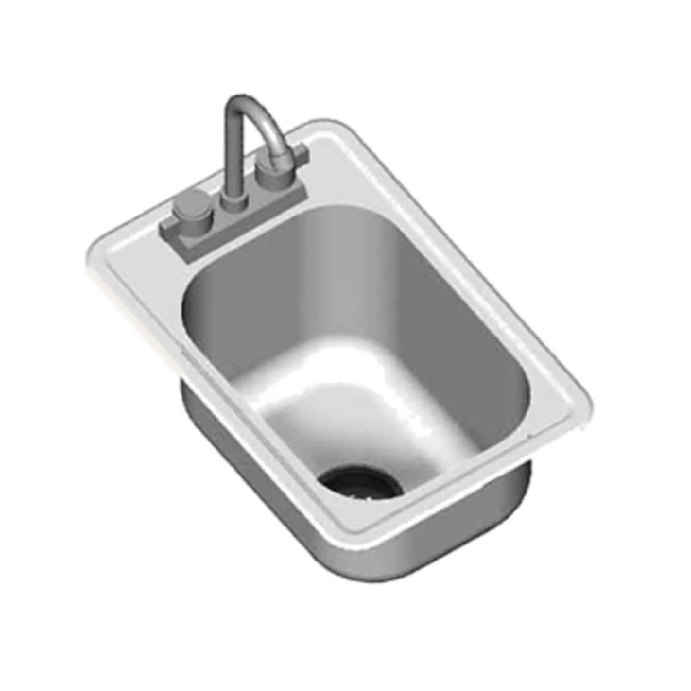Eagle SR16-19-8-1 16 Inch Stainless Steel Self-Rimming Drop-In Sink with Faucet Eagle SR16-19-8-1 16 Inch Stainless Steel Self-Rimming Drop-In Sink with Faucet
