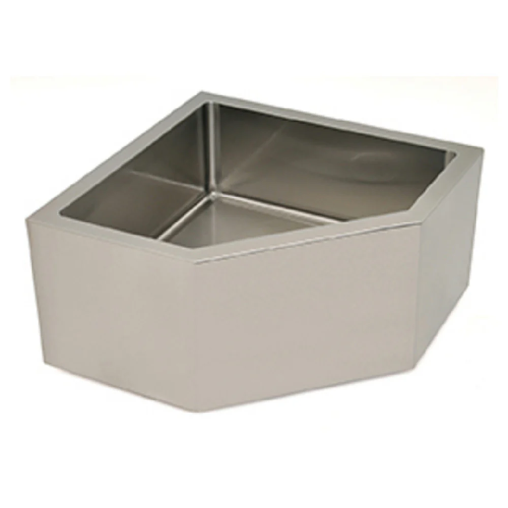 Eagle F2424-12-CNR 24 Inch Mop Sink with Flush Edge 304 Stainless Steel Eagle F2424-12-CNR 24 Inch Mop Sink with Flush Edge 304 Stainless Steel