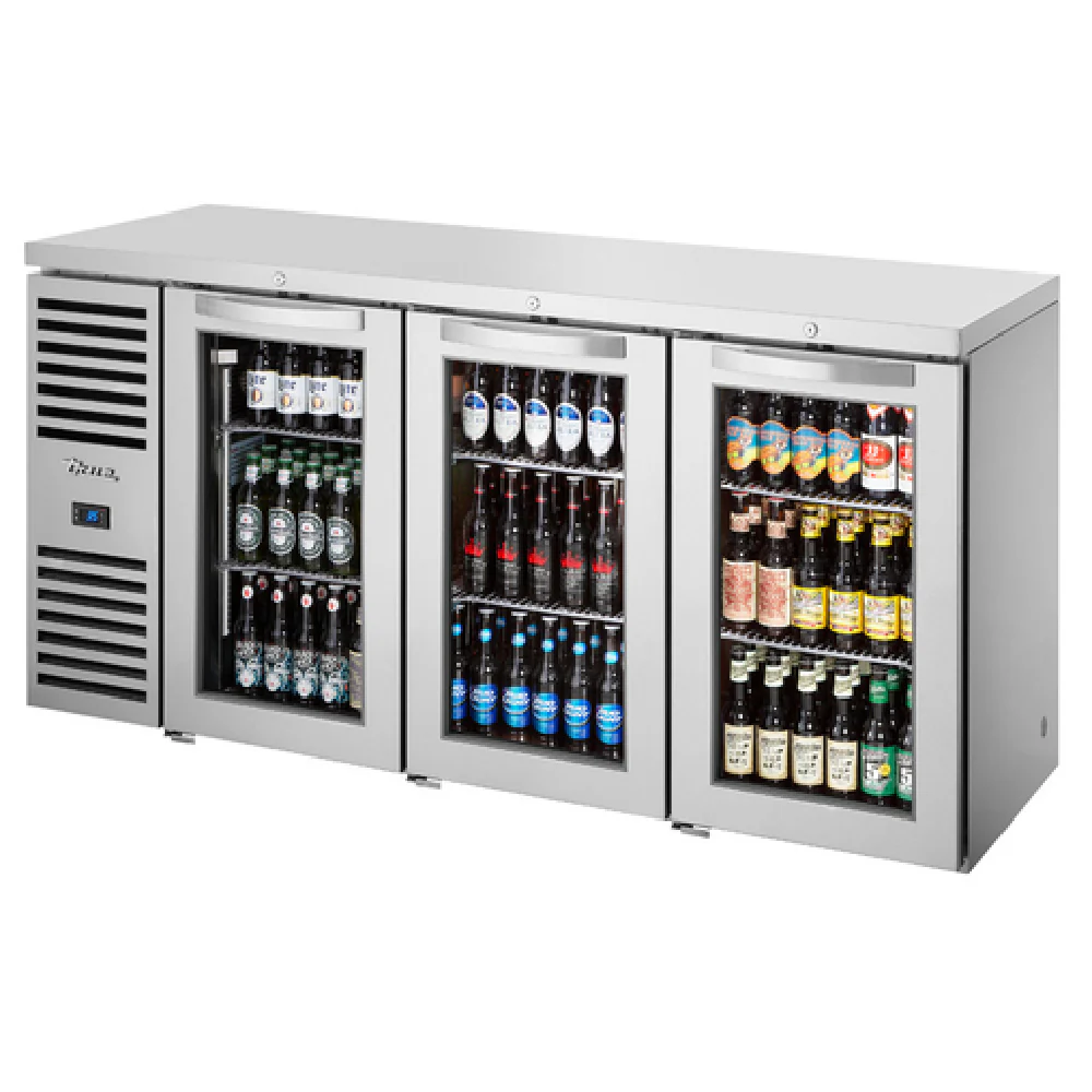 True Refrigeration TBR72-RISZ1-L-S-GGG-1 72 Inch Refrigerated Back Bar Cooler True Refrigeration TBR72-RISZ1-L-S-GGG-1 72 Inch Refrigerated Back Bar Cooler