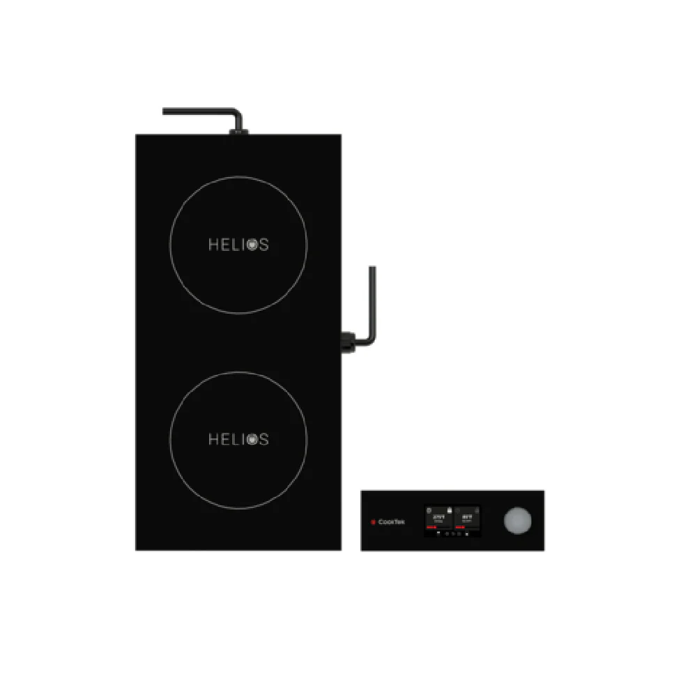 Cooktek HTD-9500-FB35-1 13 Inch Induction Cooktop Drop-in Double Hob Electric with Durable Finish Cooktek HTD-9500-FB35-1 13 Inch Induction Cooktop Drop-in Double Hob Electric with Durable Finish