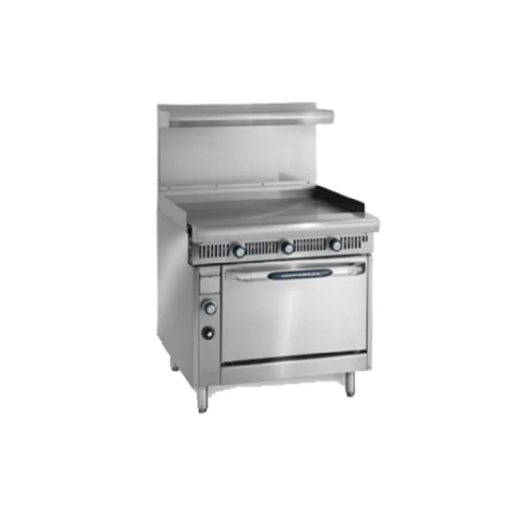 Imperial IHR-GT36-XB_LP 36 Inch Heavy Duty Gas Range with 1 Inch Griddle 90000 BTU Imperial IHR-GT36-XB_LP 36 Inch Heavy Duty Gas Range with 1 Inch Griddle 90000 BTU