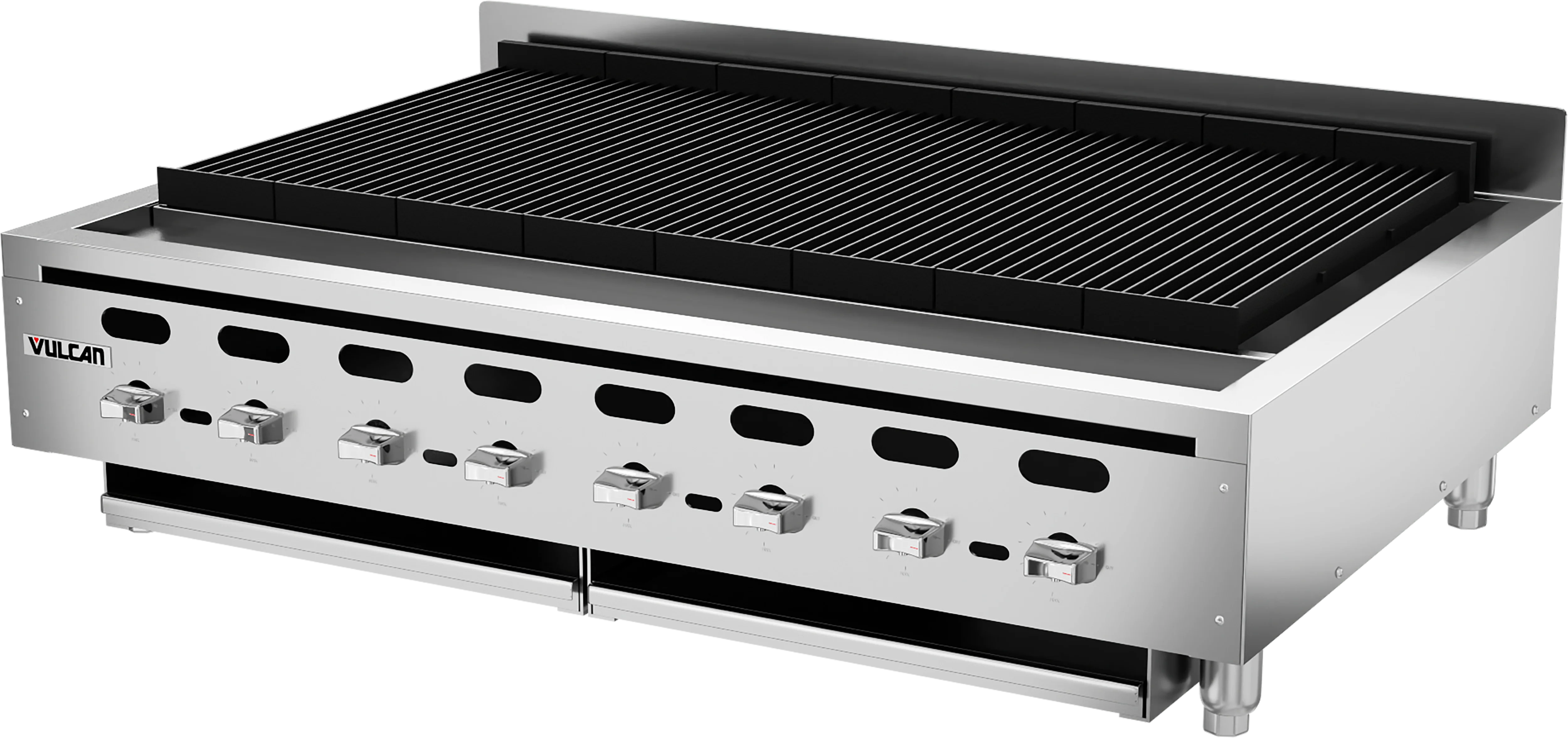 Vulcan VACB47_LP 46-7/8 Inch Charbroiler Gas with 8 Burners 136000 BTU Vulcan VACB47_LP 46-7/8 Inch Charbroiler Gas with 8 Burners 136000 BTU