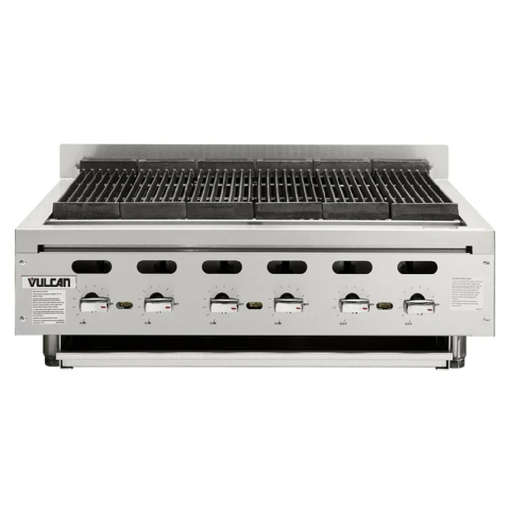 Vulcan VACB47_LP 46-7/8 Inch Charbroiler Gas with 8 Burners 136000 BTU Vulcan VACB47_LP 46-7/8 Inch Charbroiler Gas with 8 Burners 136000 BTU