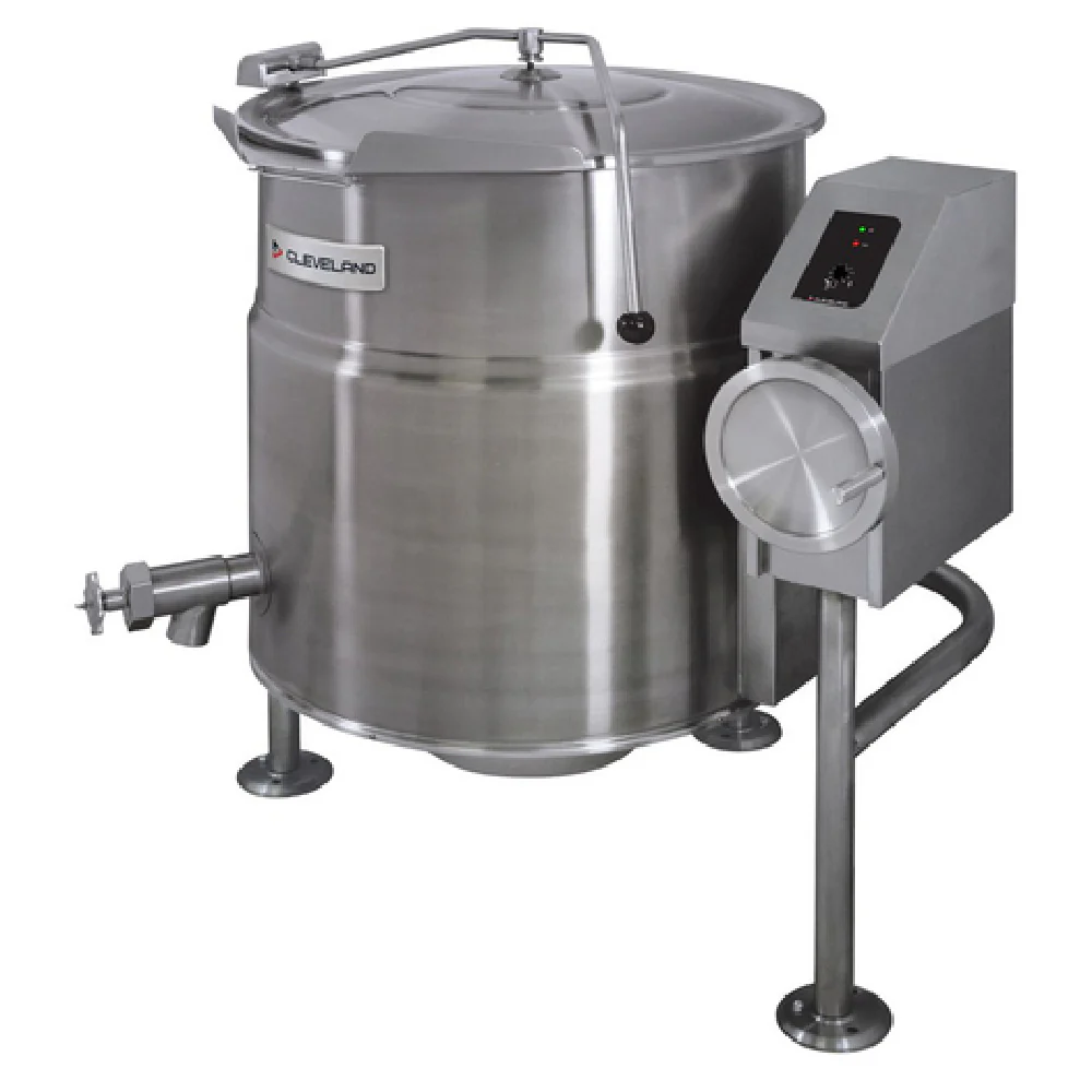 Cleveland KEL25T_240/60/3 36 Inch Electric Tilting Kettle 25 Gallon with Water Level Control