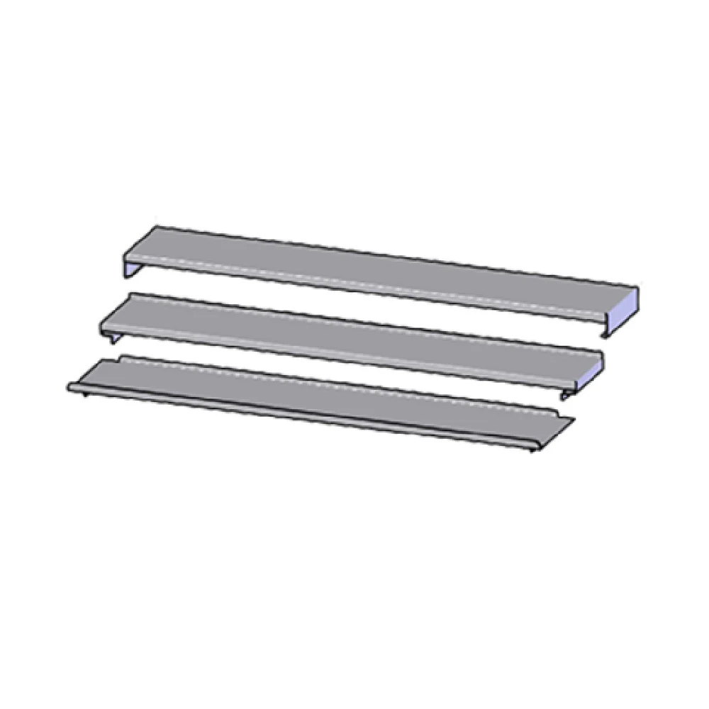 Perlick ICC-C36 36 Inch Ice Chest Cover Gas Underbar Ice Bin Stainless Steel with Sliding Assembly