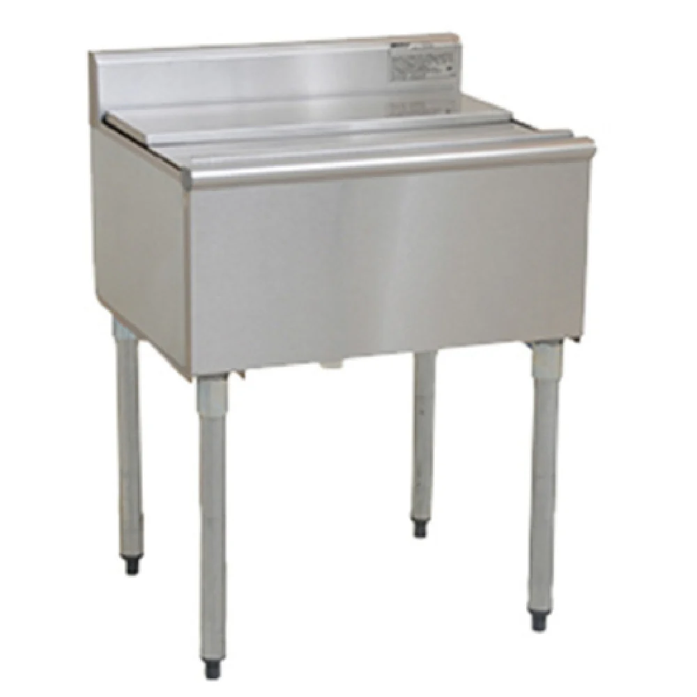 Eagle B2IC-16D-18 24 Inch Ice Bin Insulated Stainless Steel 73 Lb Capacity with Drain