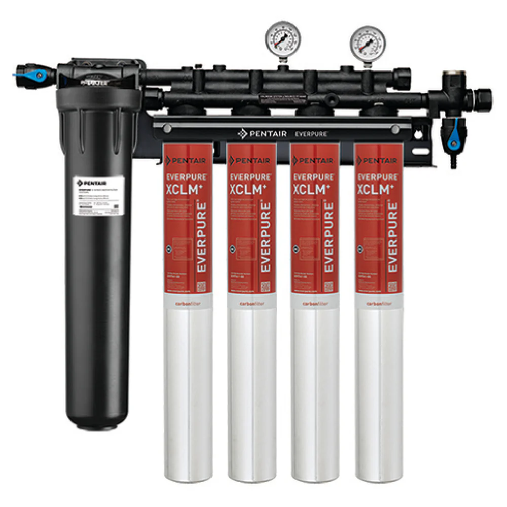 Everpure EV976124 29 Inch Coldrink 4-XCLM+ Fountain Filtration System 5 Micron with Chloramines Reduction