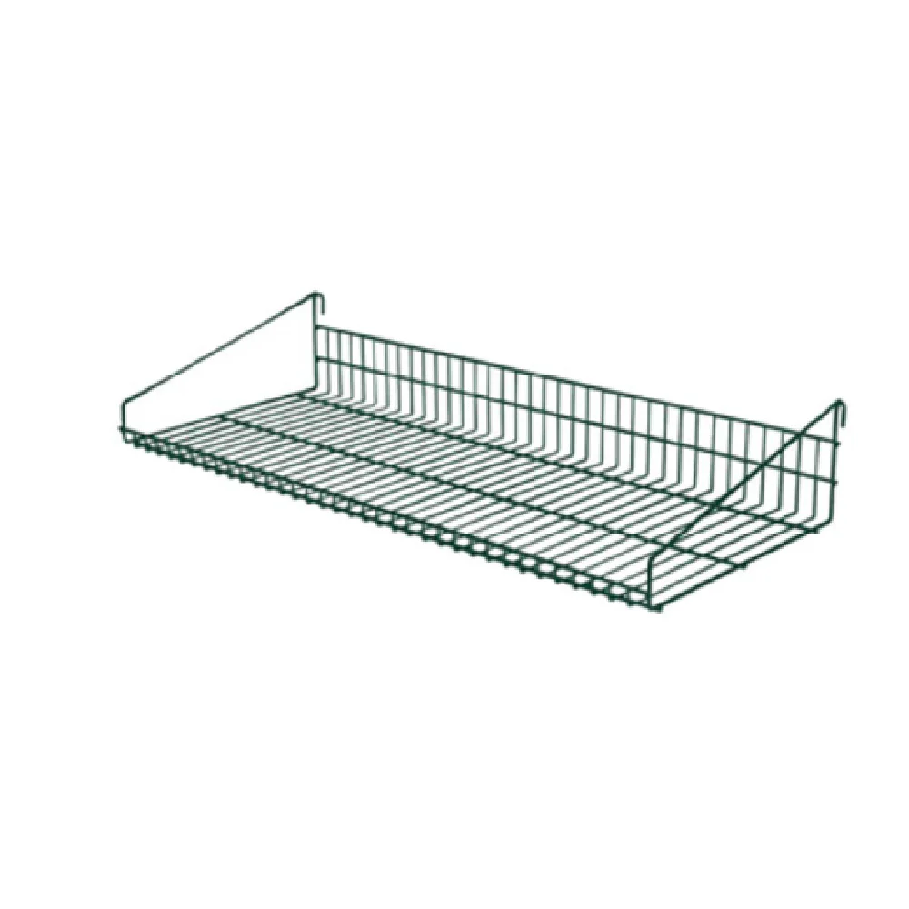 1880 Hospitality FWMGMS4819GN 47 Inch Wire Shelf Grid Mount for Wet Dry Storage Green Epoxy Finish