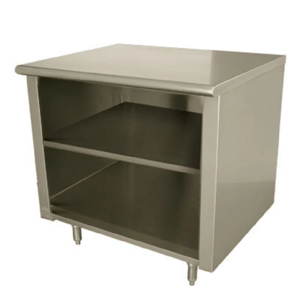 Advance Tabco EEB-SS-305M-X 60 Inch Work Table Open Front Cabinet Base Stainless Steel