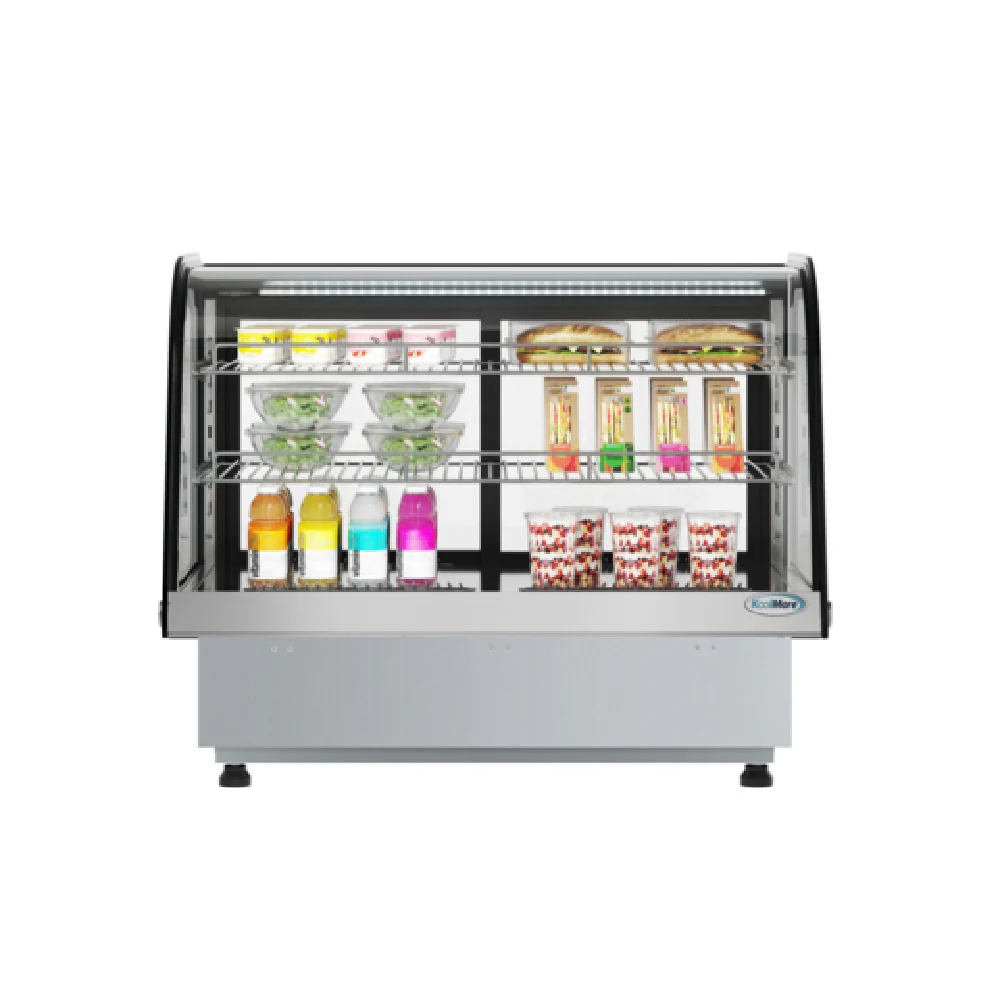 Koolmore DICDC-160-BK 34 Inch Refrigerated Display Case Countertop Black Koolmore DICDC-160-BK 34 Inch Refrigerated Display Case Countertop Black