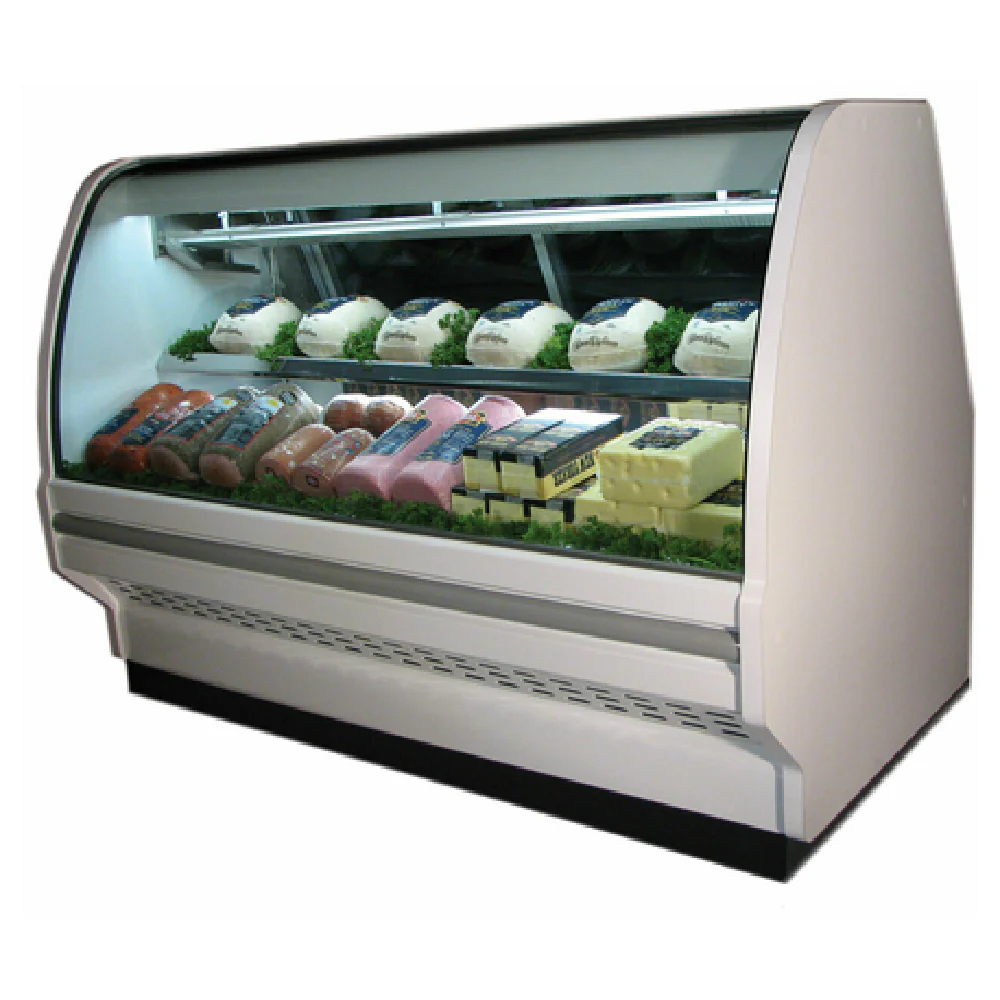 Howard-McCray R-CDS40E-8C-BE-LED 99-1/2 Inch Remote Refrigerated Deli Case with Curved Glass