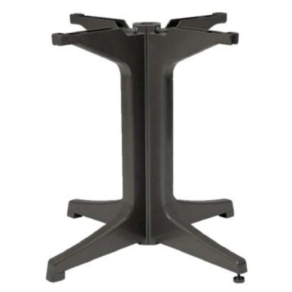 Grosfillex US624202 31 Inch Table Base for 32 to 48 Inch Tops Charcoal Resin
