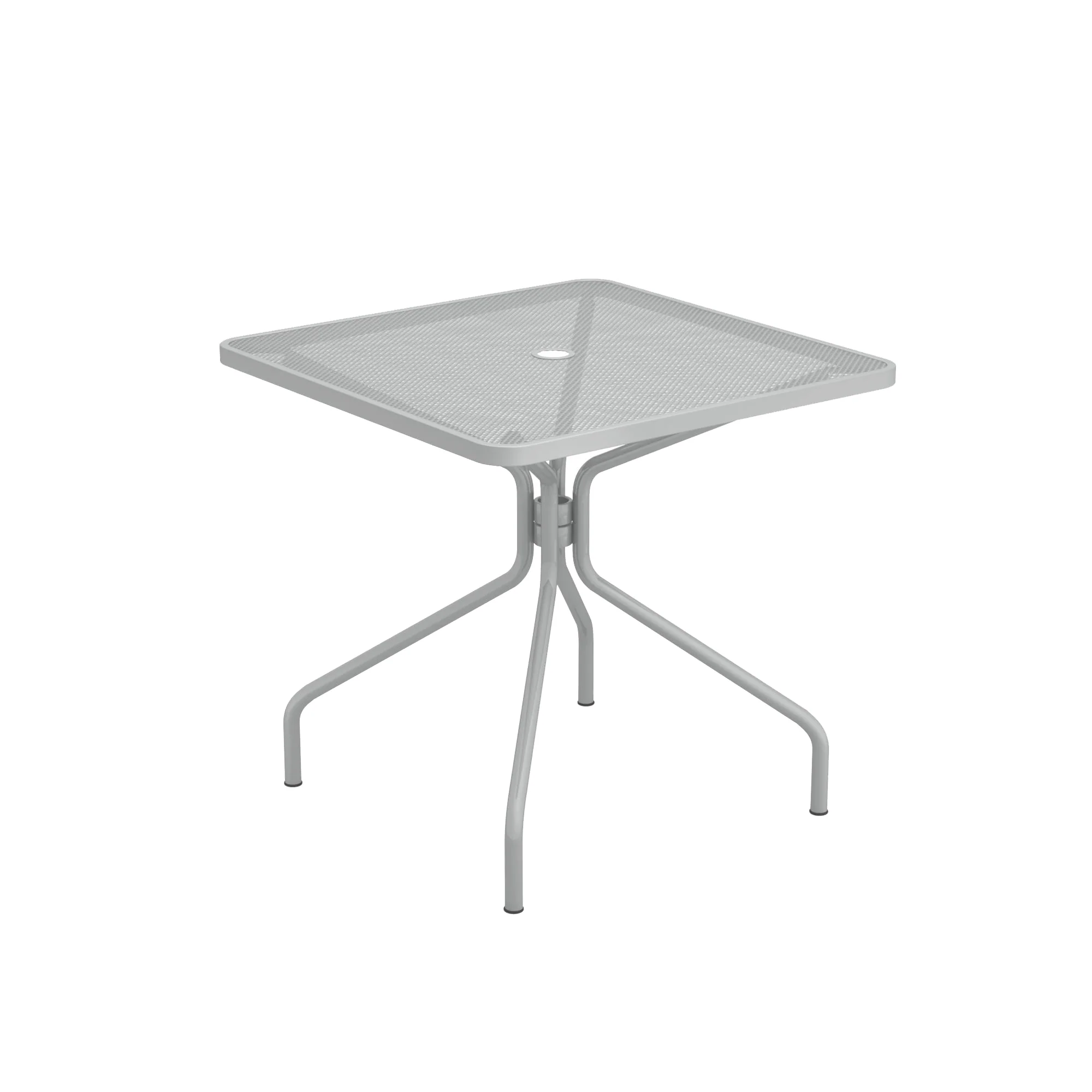 Emuamericas LLC E801-73 32 Inch Square Outdoor Table with Umbrella Hole Steel Emuamericas LLC E801-73 32 Inch Square Outdoor Table with Umbrella Hole Steel