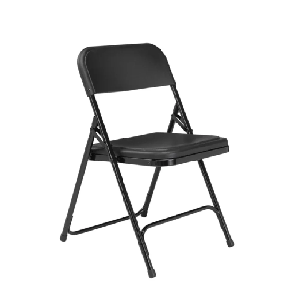 National Public Seating 810 19 Gauge Folding Chair Indoor Outdoor 300 lb Capacity 4 Packs