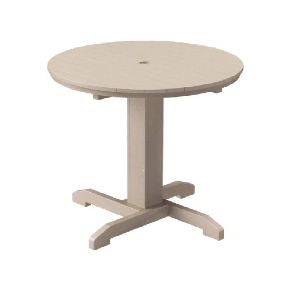 Plantation Prestige Commercial Furniture 3213600-01 STD 36 Inch Diameter Round Durawood Bistro Table with Weather-Resistant Finish Plantation Prestige Commercial Furniture 3213600-01 STD 36 Inch Diameter Round Durawood Bistro Table with Weather-Resistant Finish