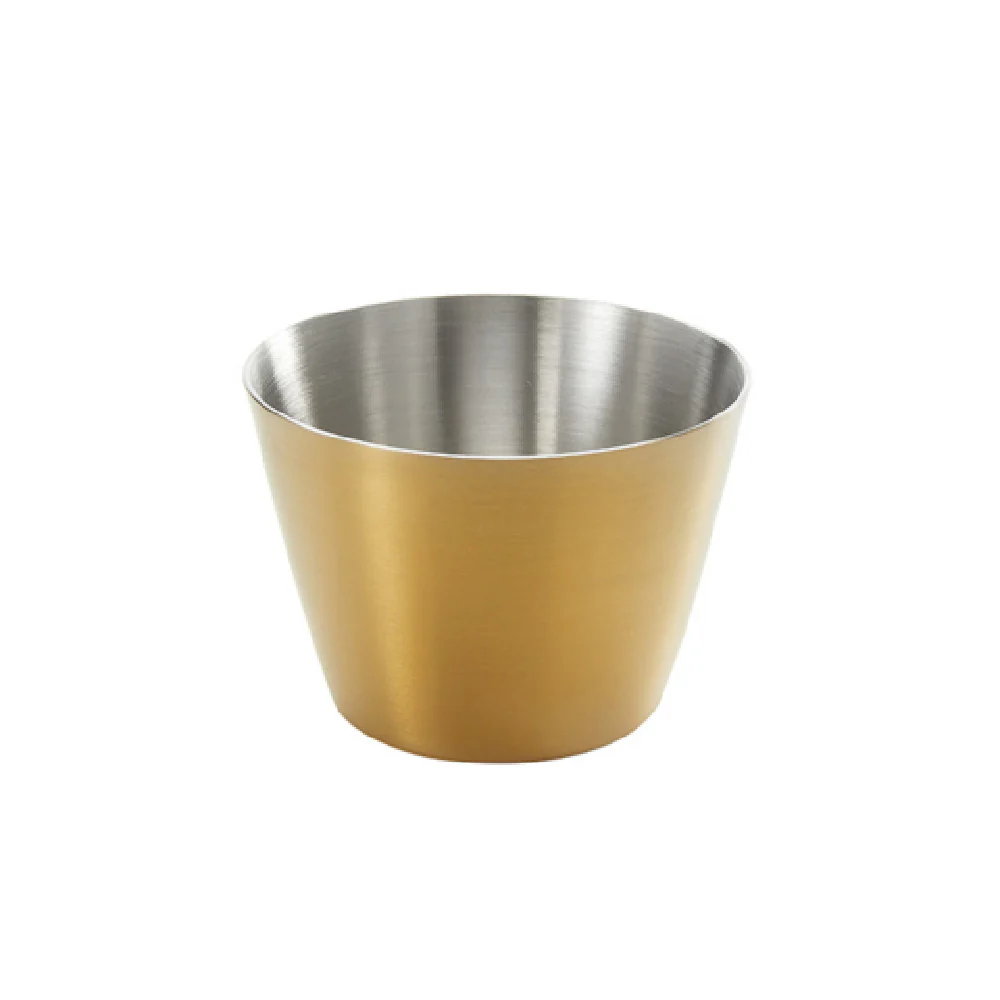 American Metalcraft SATSCG 2-1/2 oz Sauce Cup Gold Round Stainless Steel with Satin Finish
