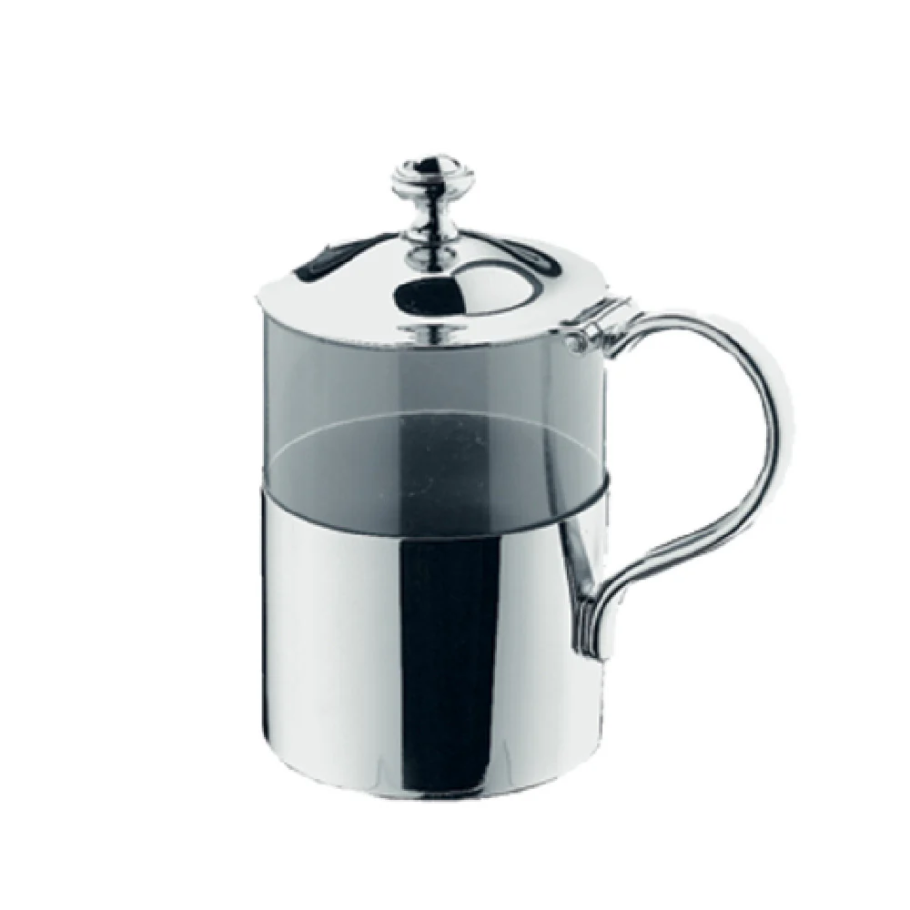 BauscherHepp 06.6965.6040 Mustard Pot with Lid Glass Jar 18/10 stainless steel BauscherHepp 06.6965.6040 Mustard Pot with Lid Glass Jar 18/10 stainless steel