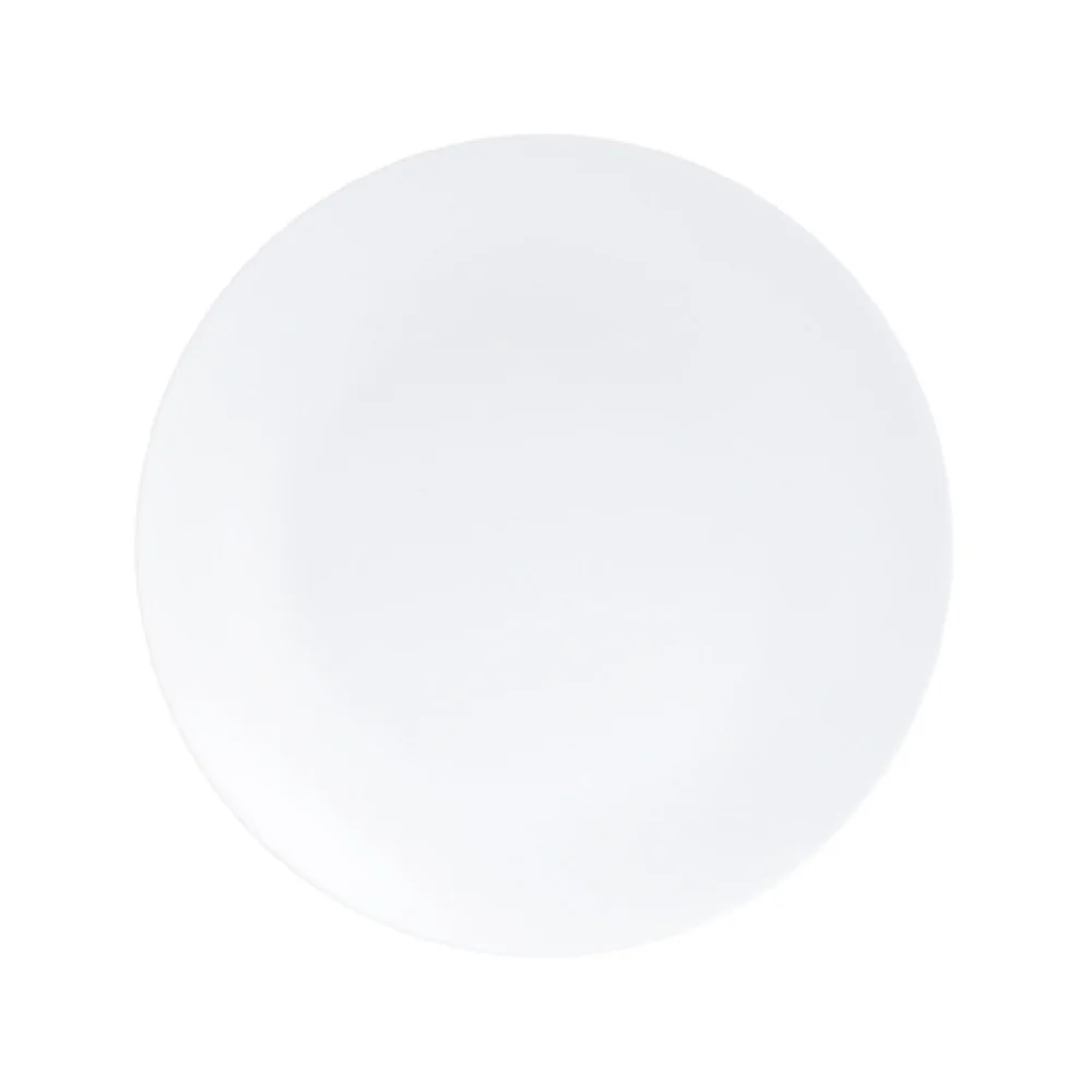 Cal Mil 22390-11-15 11 Inch White Melamine Plate for Foodservice