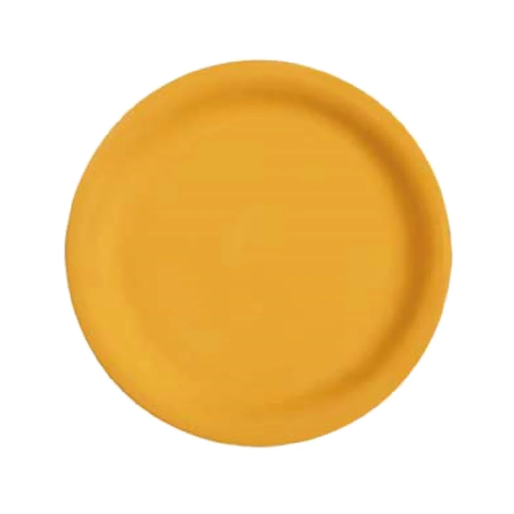 GET Enterprises NP-10-TY 10-1/2 Inch Round Plate Narrow Rim Melamine Tropical Yellow GET Enterprises NP-10-TY 10-1/2 Inch Round Plate Narrow Rim Melamine Tropical Yellow