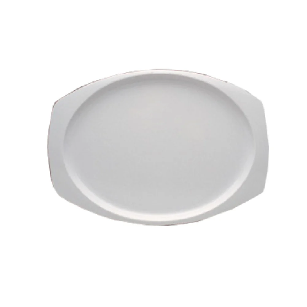 Yanco NS-215W 15 Inch Oblong Platter Dishwasher Safe Heavy Weight Melamine White