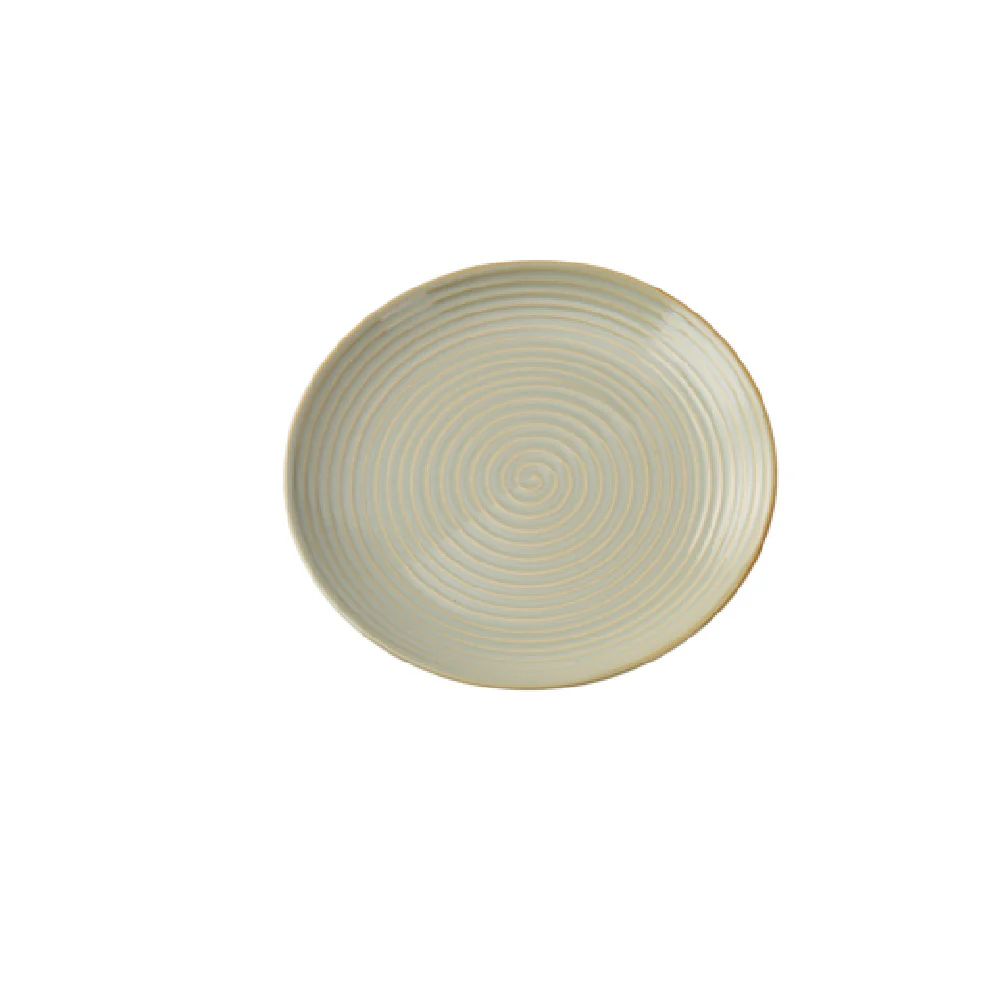 Yanco GO-210 10 Inch Diameter Plate Earthy Tone with Golden Rim Porcelain Yanco GO-210 10 Inch Diameter Plate Earthy Tone with Golden Rim Porcelain