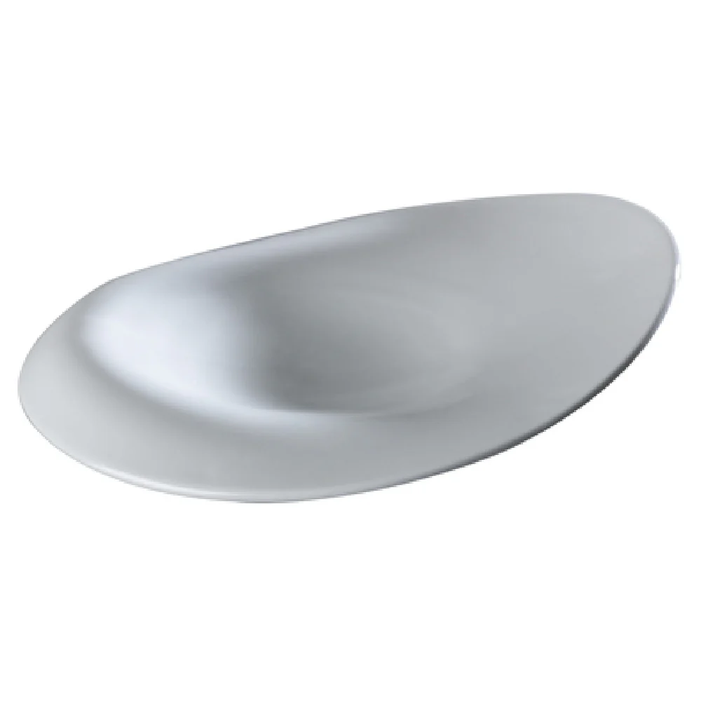 GET Enterprises PA1101982606 10-6/7 Inch Diameter Slanted Plate Scratch Resistant Porcelain