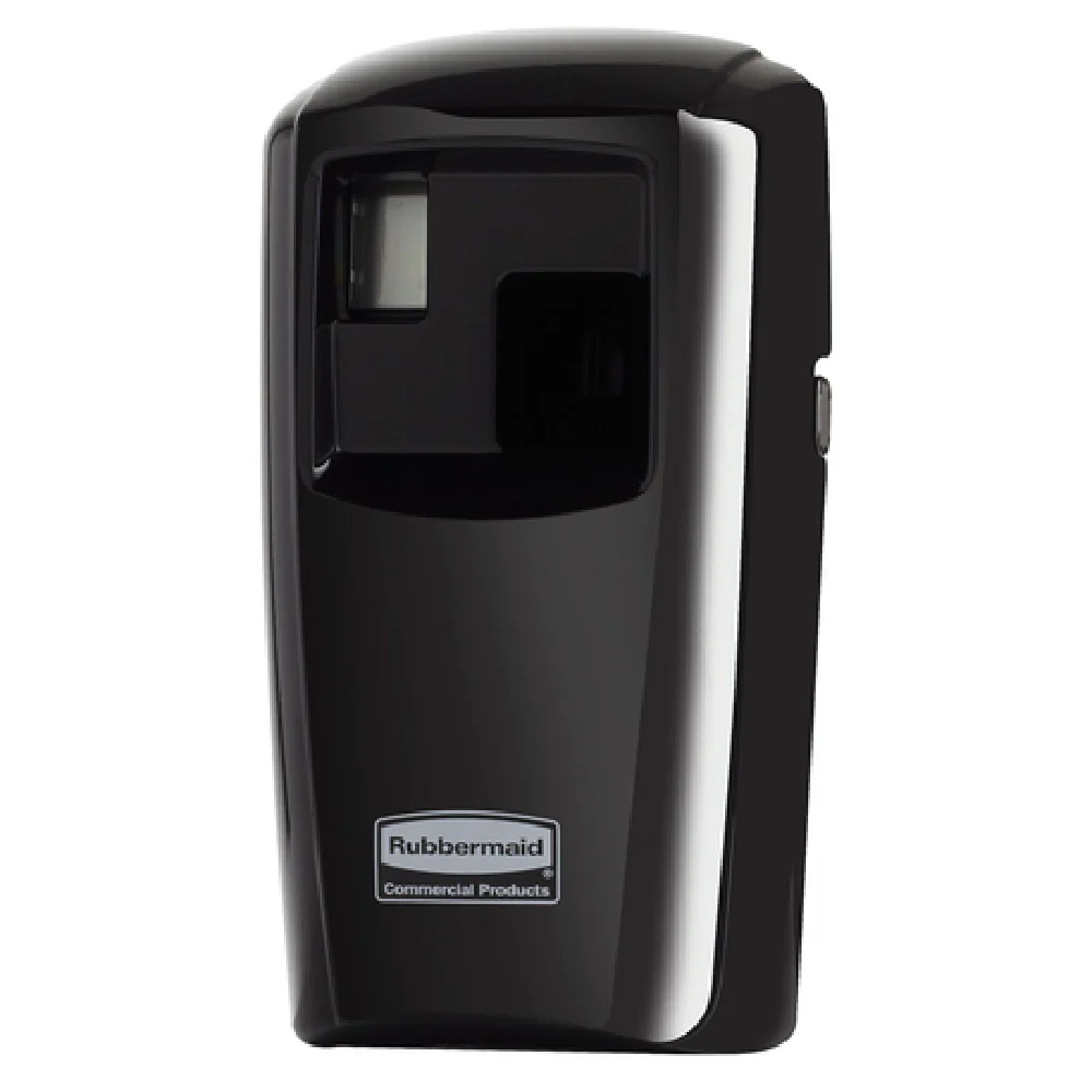 Rubbermaid Commercial Products 1793531 3-7/10 Inch air freshener dispenser battery powered black with flexible programming Rubbermaid Commercial Products 1793531 3-7/10 Inch air freshener dispenser battery powered black with flexible programming