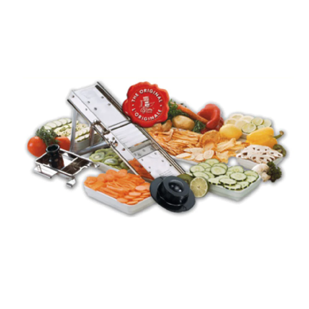 Matfer 215030 Mandoline Slicer 1 Serrated and 1 Straight Blade Stainless Steel Matfer 215030 Mandoline Slicer 1 Serrated and 1 Straight Blade Stainless Steel